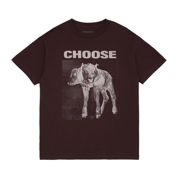 2 Headed S/S Tee - Brown