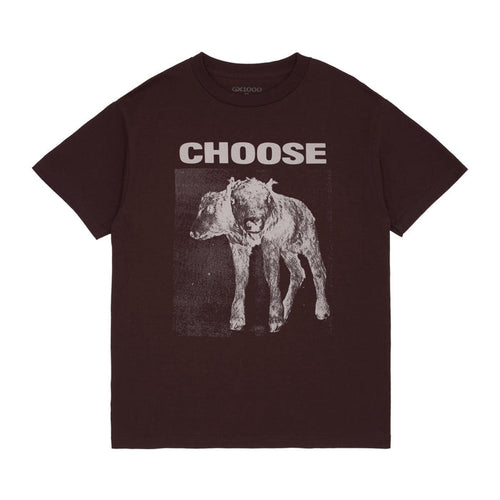 2 Headed S/S Tee - Brown