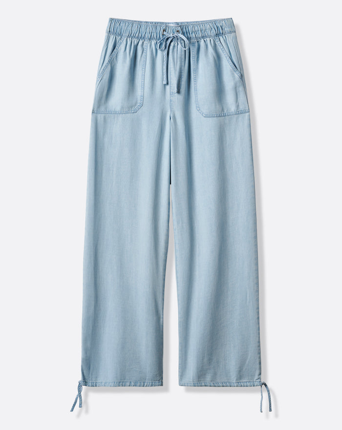 Chambray Tie Jogger
