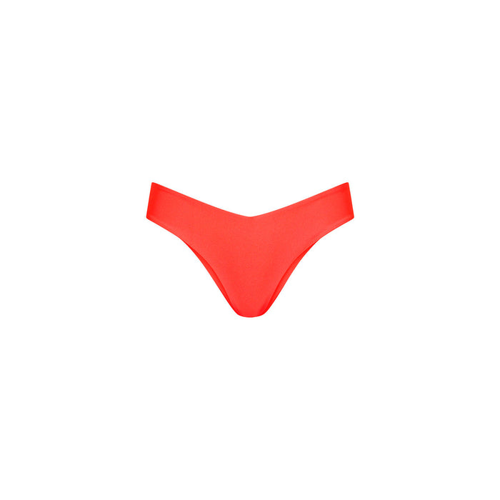 Cheeky V Bikini Bottom - Guava Glow