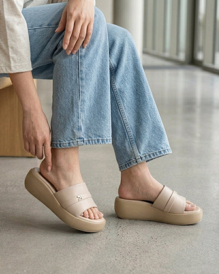 Classic Glide Platform Slides – women's footwear