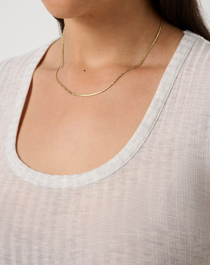 Cloud Modal Rib U-Neck Tank