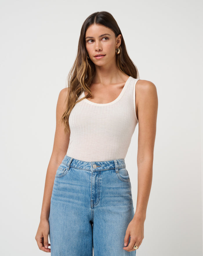 Cloud Modal Rib U-Neck Tank
