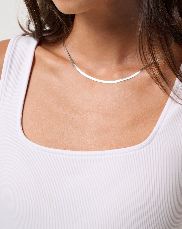 Cloud Rib Square Neck Tank