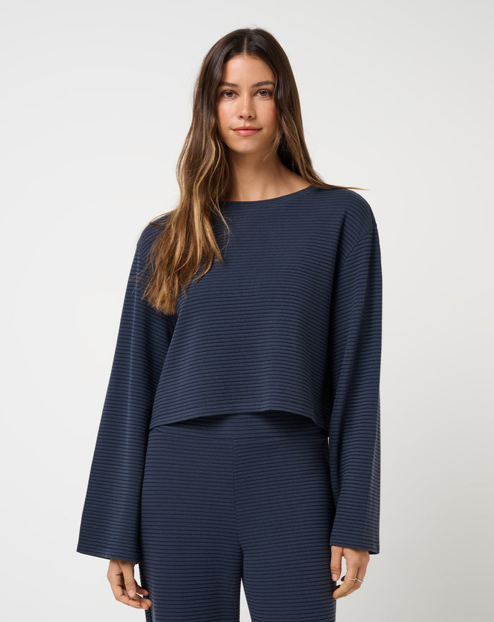 Coastal Rib Long Sleeve Top