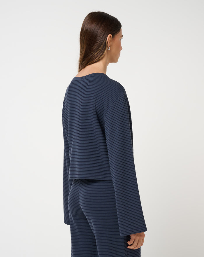 Coastal Rib Long Sleeve Top