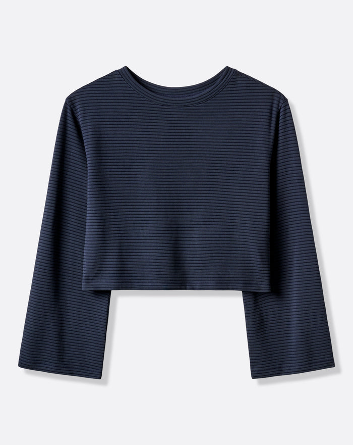 Coastal Rib Long Sleeve Top