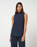Coastal Rib Mock Neck Top