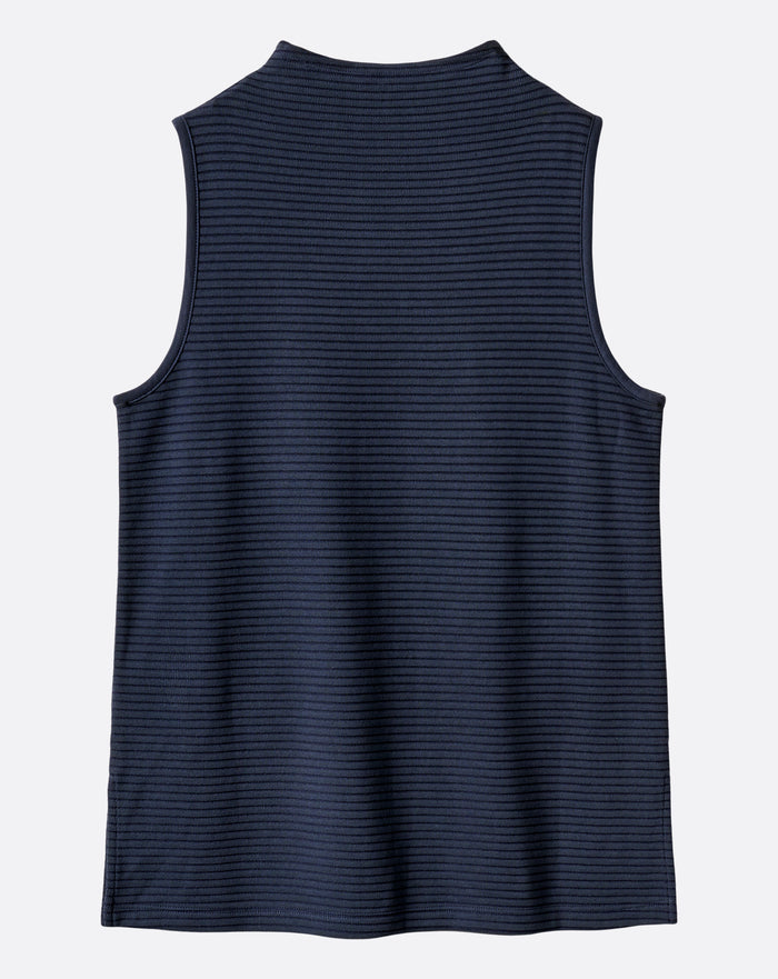 Coastal Rib Mock Neck Top