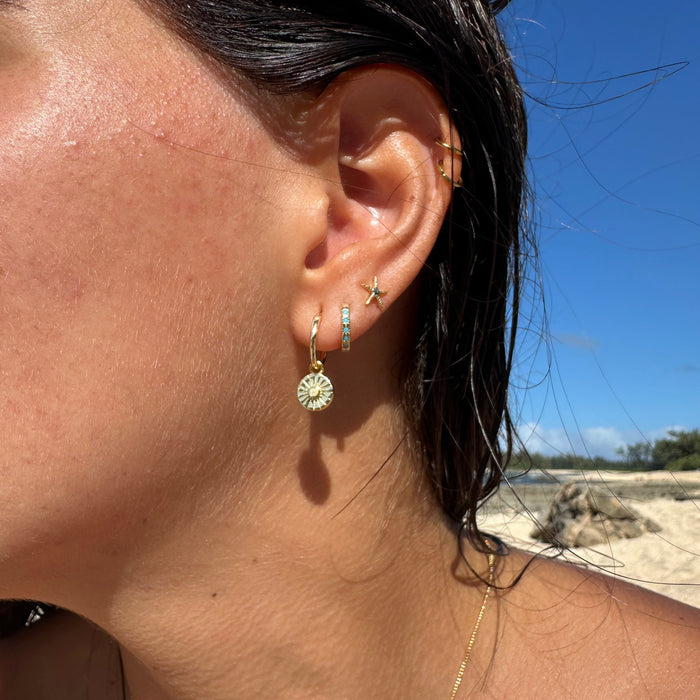 opal beach hoop earrings