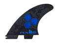 FCS II Al Merrick Tri-Quad Fins (Medium) - Black / Cobalt