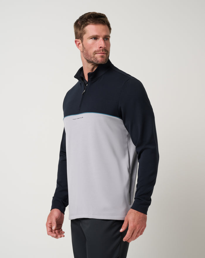 Fibercloud Color Block Quarter Zip