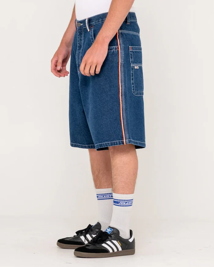 FLIP DADDY 2.0 JEAN SHORT - Deep Sea Blue/Orange