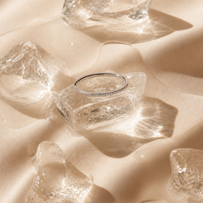 Silver White Ring