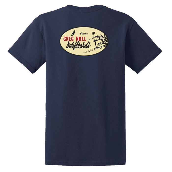 Greg Noll Classic Oval T-Shirt, Navy