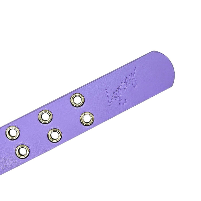 Grommet Hole Belt- Purple