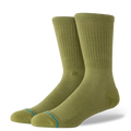 Icon Crew Socks, Olive