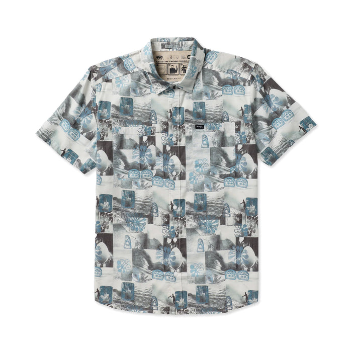 Kauai Block Print Collage Shirt - Multi