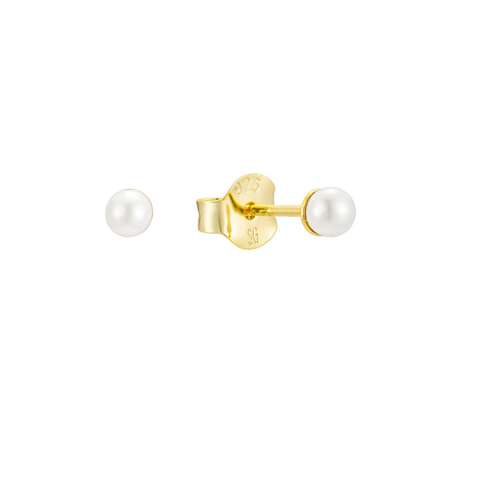 pearl stud earrings