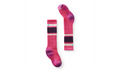Kids' Wintersport Full Cushion Stripe OTC Socks, POWER PINK