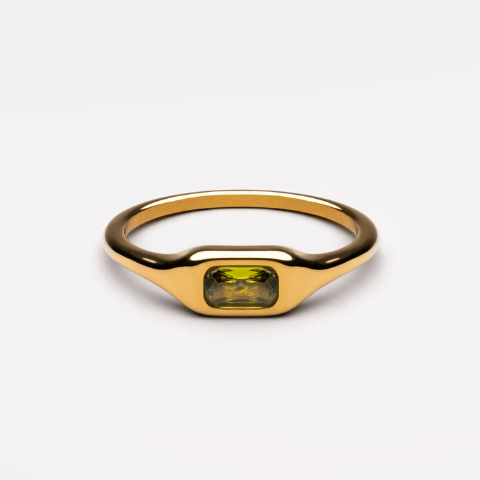 Green Bold Ring