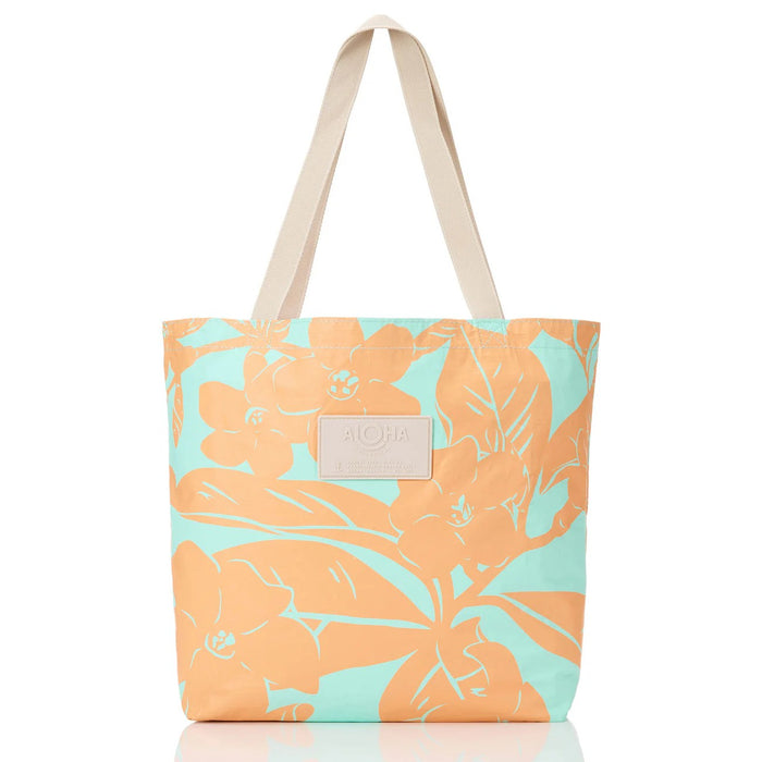 Lei Garden Reversible Tote - Pink Orange