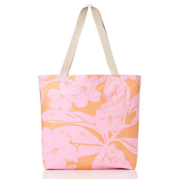 Lei Garden Reversible Tote - Pink Orange