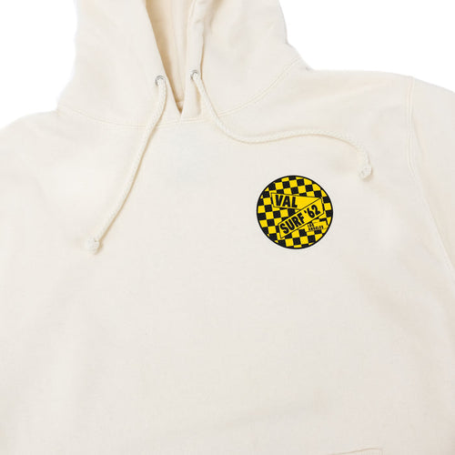 "MOD" Heavyweight Hooded Pullover Sweatshirt - Bone