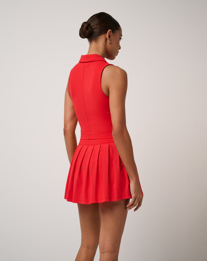Moveknit Sleeveless Zip Polo