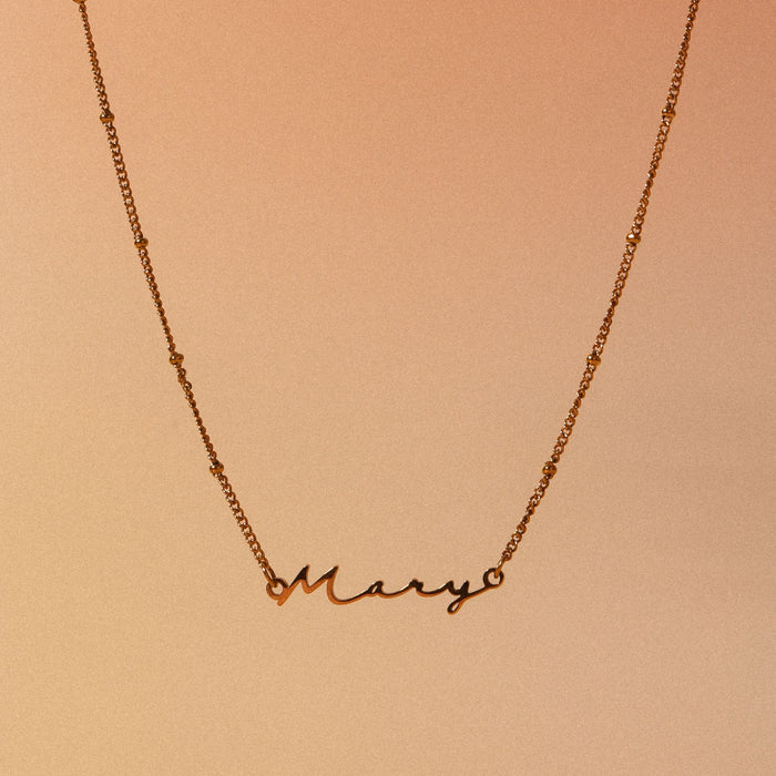 Waterproof Name Necklace