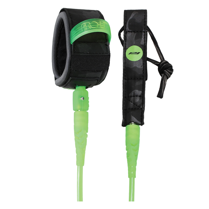 ProLite 6'0" Comp Double Swivel Leash 5.5mm, Lime Green-04