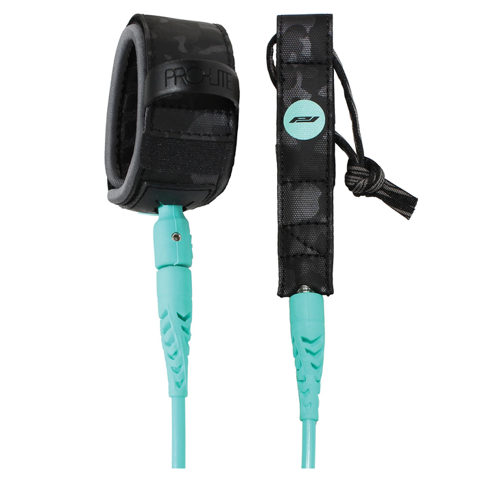 ProLite 6'0" Comp Double Swivel Leash 5.5mm, Teal-05