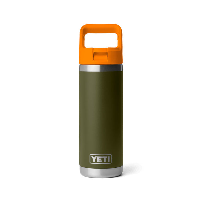 Rambler 18oz C Straw Bottle - Olive/King Crab Orange