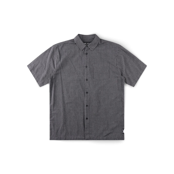 Reynolds Stripe S/S Shirt - Worn Black