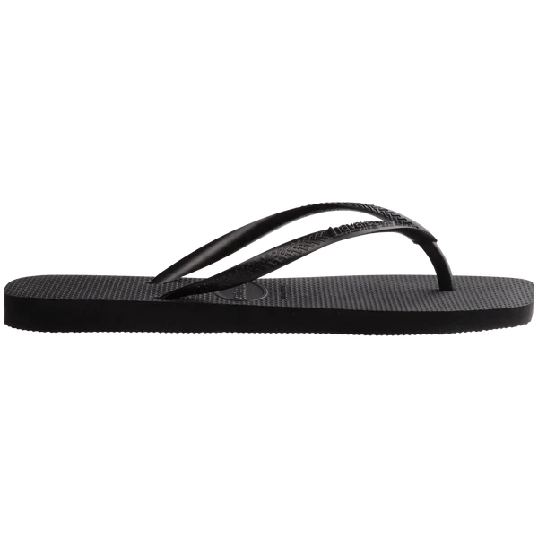 Slim Square Sandal, Black (0090)