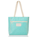Tiny Check Go-To Tote - Lagoon/Sandstone