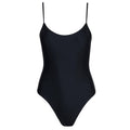Womens Classic Minimal One Piece, Black