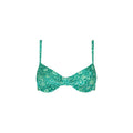 Womens Ditzy Underwire Bra Bikini Top - Emerald Aura