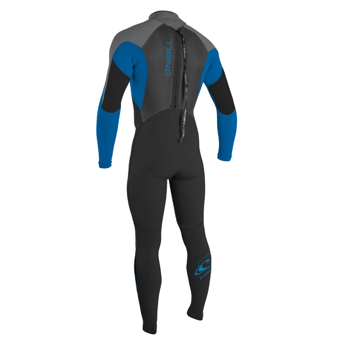 Youth Epic 3/2mm Back Zip Full Wetsuit, Blk/Ocean/Smoke